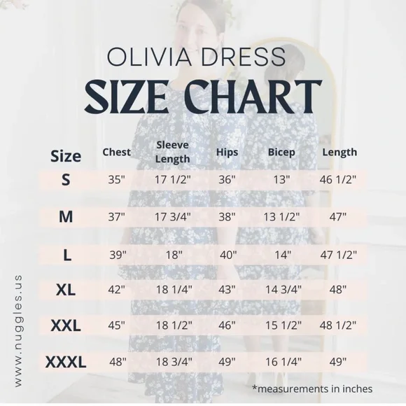 Graceful Blue Floral Long Sleeve Dress - Picture 4 of 4